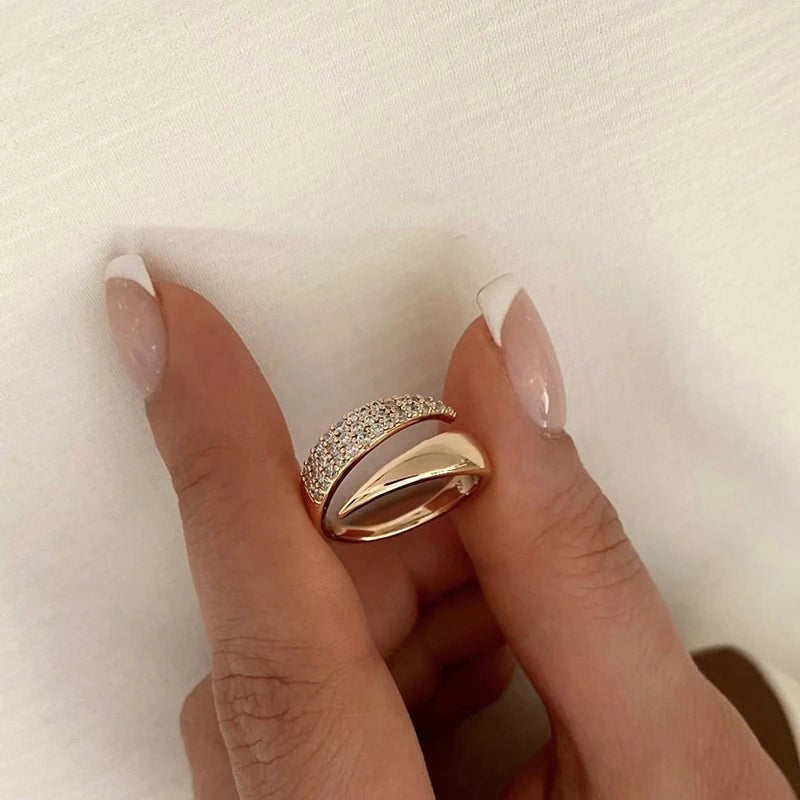 Sun-Inspired 18K Gold Plated Ring